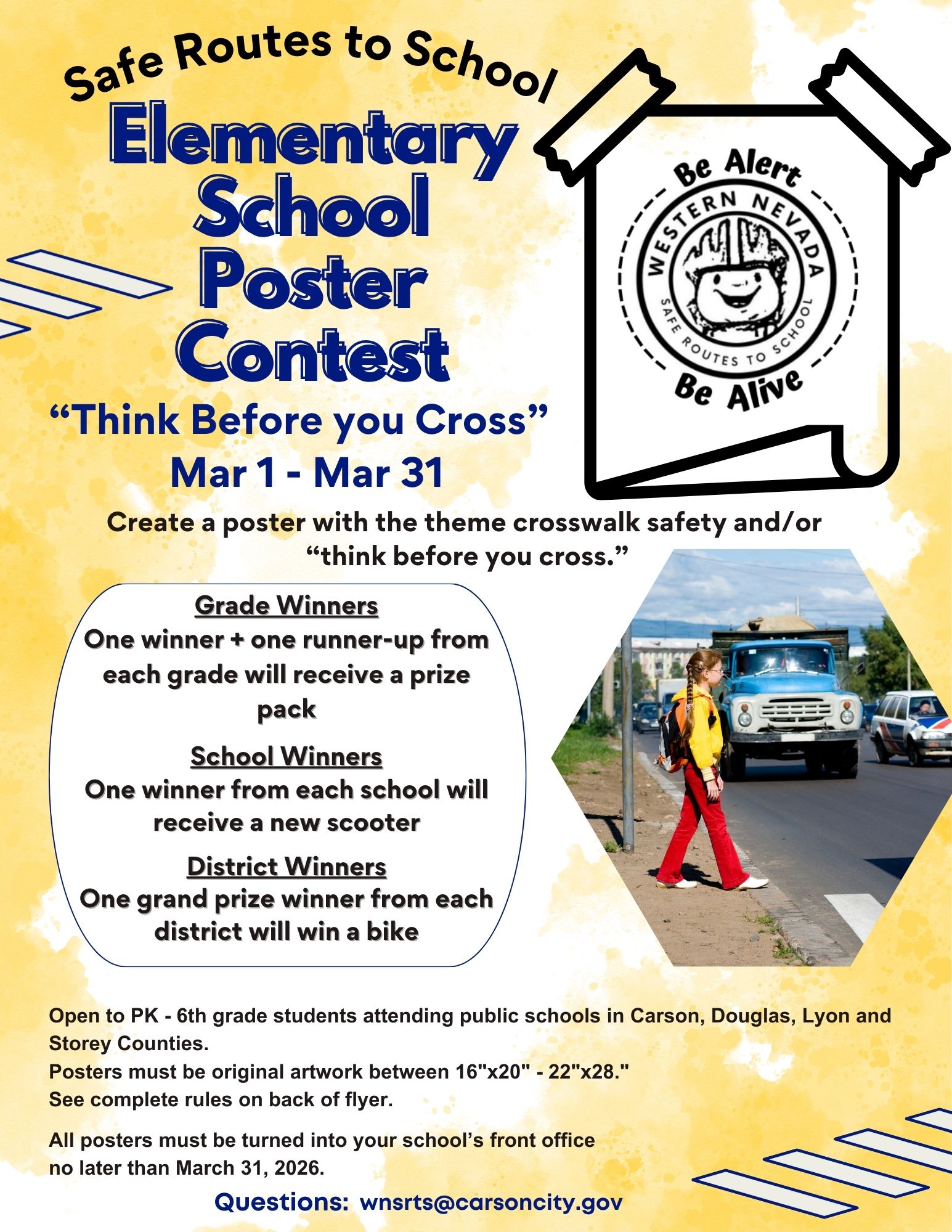 Flyer promoting poster contest